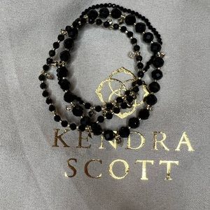 Kendra Scott Kennedy Stretch bracelets in black